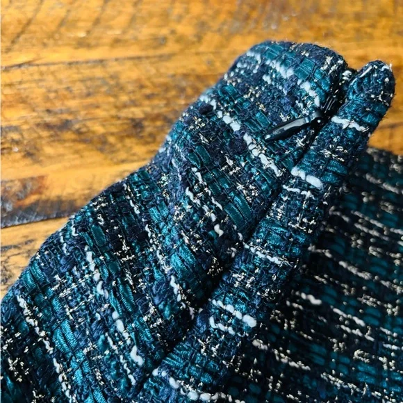 LOFT Green A-Line Mini Skirt for Work - Picture 5 of 8